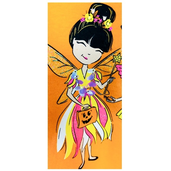 SKOOKY NIGHTS Halloween Peplum Top & Leggings Set Girl’s Size 8 - Picture 5 of 9